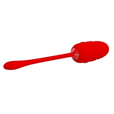 Pretty Love — Vibrating Egg With Red Rechargeable Marine Texture - image 4
