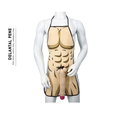 Diablo Picante 3D Penis Apron Muscular & Bold Diablo Picante 3D Penis Apron Muscular & Bold