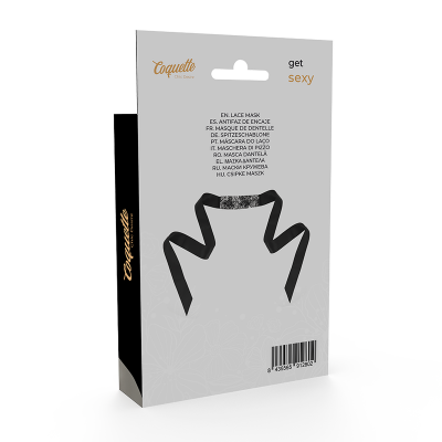 Coquette Chic Desire Lace Eye Mask Black - image 6