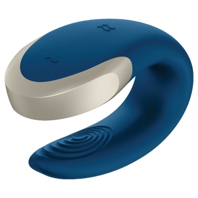 Satisfyer Double Love Luxury Couples Vibrator Blue - image 2