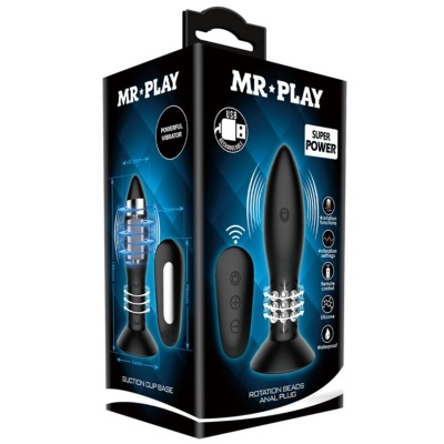 Mr Play Anal Plug with Rotating Balls, Remote - image 7