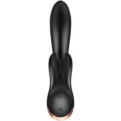 Satisfyer Double Flex Rabbit Vibrator App Black - image 3
