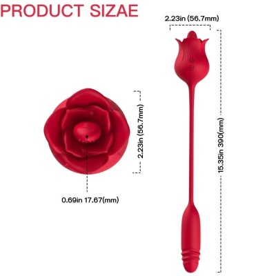 Armony Roselip Clitoral Suction and Vibrator Red - image 4
