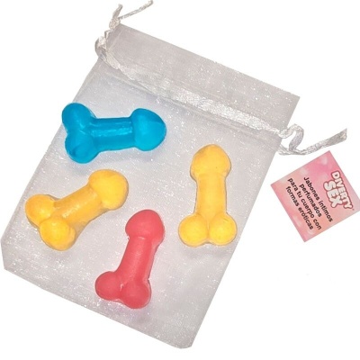 4 Colorful Penis Mini Soaps 4 Colorful Penis Mini Soaps