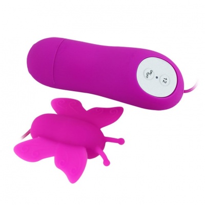 Baile - Love Eggs Butterfly Clitoris Stimulator 12 Speeds Lilac - image 3