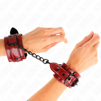 Kink Dark Red Wrist Cuffs 23 x 5 cm - image 1