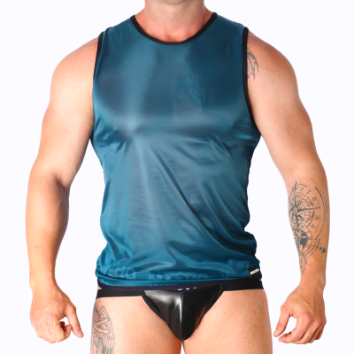 Macho Green T-Shirt L/XL - Sporty Viscose Blend