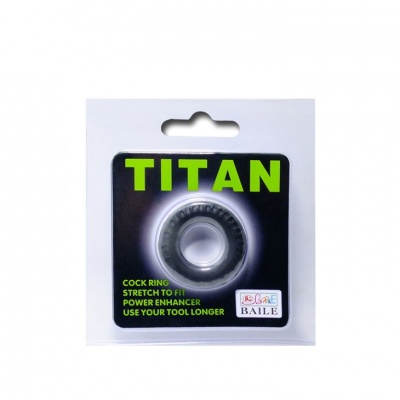 Baile Titan Cockring Black Green 2cm - image 5