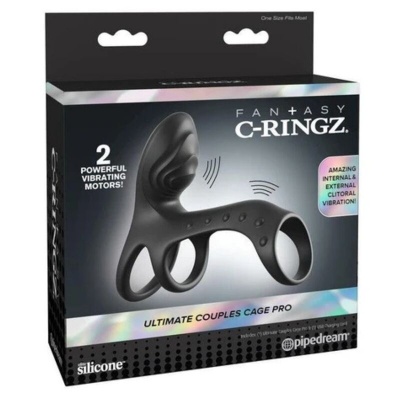 FANTASY C-RINGZ - Ultimate Couples Cage Pro Vibrating Cock Ring 19.... - image 5