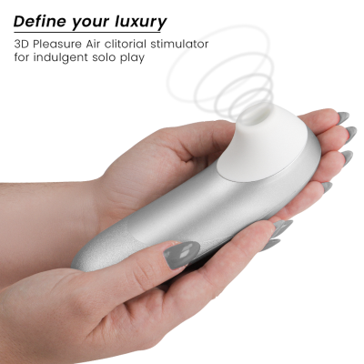 Womanizer Pro Clitoral Stimulator - Silver Grey - image 3
