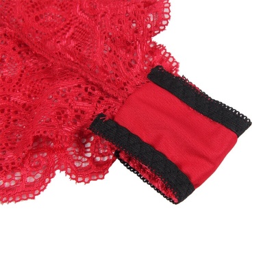 Subblime 953904 Silk Lace Nightgown + Panties Red L/XL - image 12