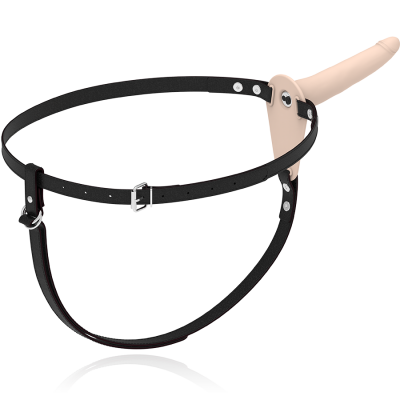 Fetish Submissive Harness Vibrator Flesh 15CM - image 6