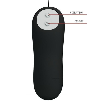 Silicone Anal Plug 12 Vibration Modes Black - image 5