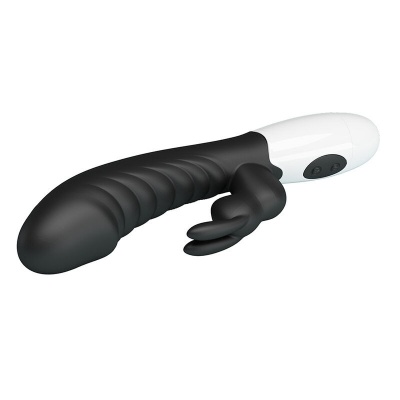Pretty Love Naughty Bunny Rabbit Vibrator - Black - image 4