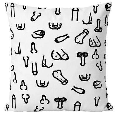 Diablo Picante Cushion Penis 30 x 30cm White