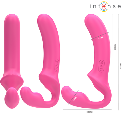 Intense Amy Double Vibrator 20cm - Pink Remote - image 3