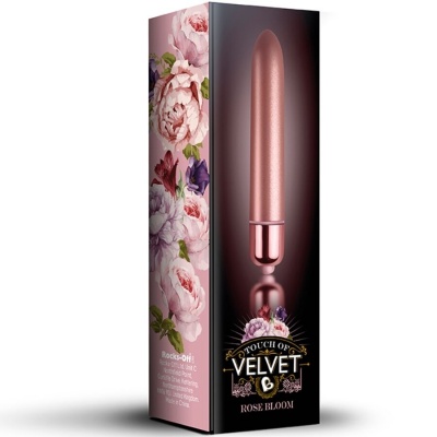 Rocks-Off Vibrating Bullet Touch Of Velvet Rose Bloom 10 Speeds - image 2