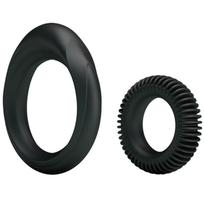 Baile Manhood Silicone Ring Set 2pcs