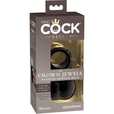 King Cock Crown Jewels Weighted Vibrating Balls - image 4