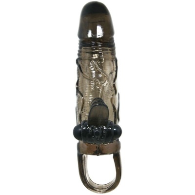 Baile Brave Man Penis Cover Black Dual Stimulation 16.5cm - image 3