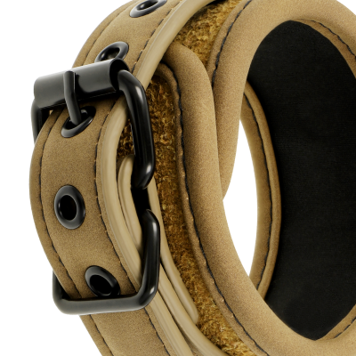 Fetish Submissive Vegan Leather Handcuffs - image 3