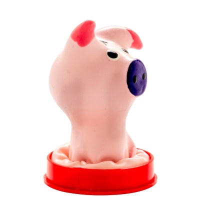 Condomerie Hand-Painted Novelty Condoms Pig Head - image 2