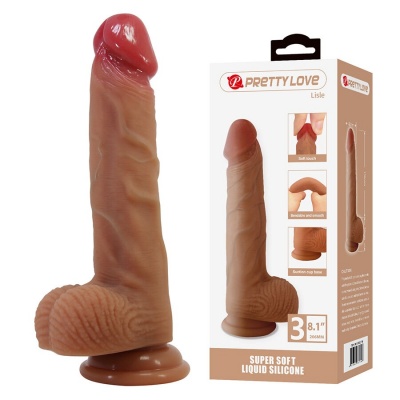 Pretty Love Lisle Realistic Silicone Dildo 20.6cm - image 2