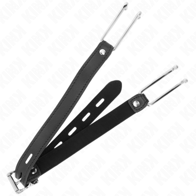 Kink Metal Hook Gag, Leatherette Strap, 39-58cm - image 2