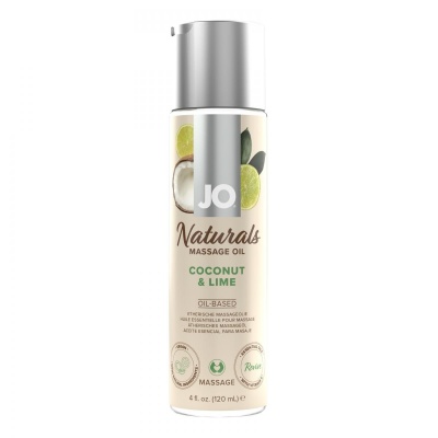Foto van JO - Naturals Massage Oil Coconut En Lime - 120 ml