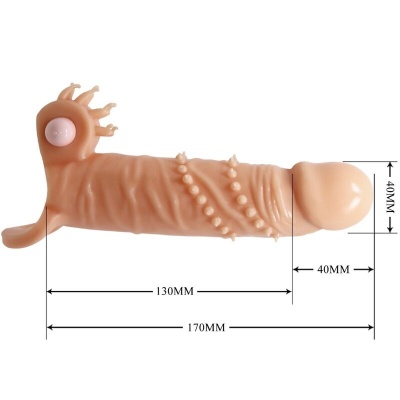 Pretty Love Connor Penis Sleeve w/ Clitoral Stimulator - image 6
