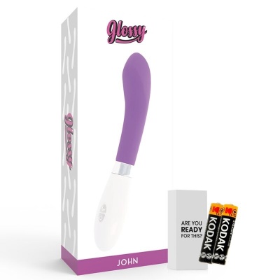 Glossy John Vibrator Purple - image 5