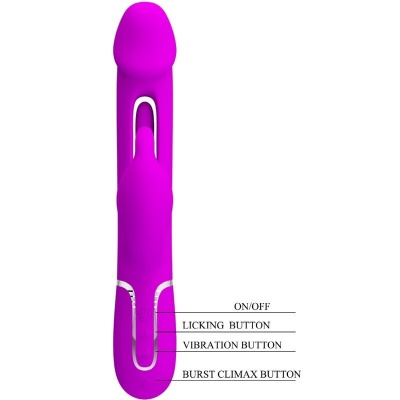 Pretty Love Kampas Rabbit Vibrator Tongue Fuchsia - image 8