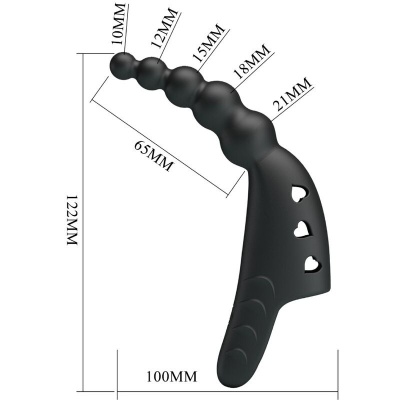 Pretty Love Jordin Finger Vibrator 10 Functions Black - image 7