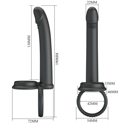 Pretty Love Dillion Double Cock Ring - image 7