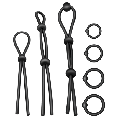 Addicted Toys Flexible Silicone Ring Set, 7 Pieces