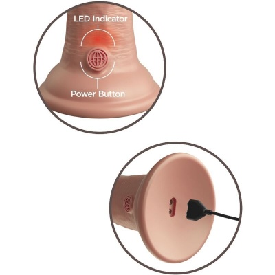 King Cock Elite Vibrating Silicone Dildo 15.2 CM - image 5