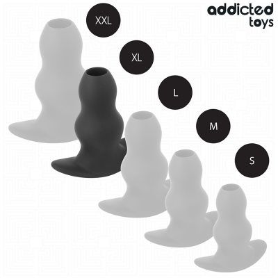 Addicted Toys Hollow Anal Plug Silicone XL 13.9CM - image 5