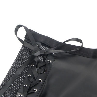 Subblime Leather Bra & Skirt Set Black L/XL - image 6