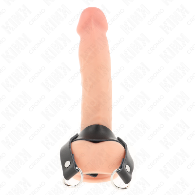 Kink Penis Ring With D-Shape Rings 18.5 X 3.3 CM - image 3