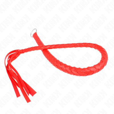 Kink Snake Whip with Red Hand Ring 65cm - image 5