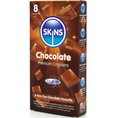 Skins Chocolate Premium Condoms Pack 8 - image 2