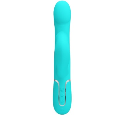 Pretty Love Rabbit Vibrator Pearls Aqua Green - image 2