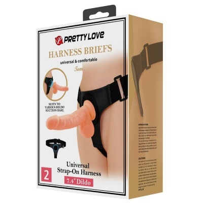 Pretty Love Tom Harness Briefs with Dildo 20CM - image 10