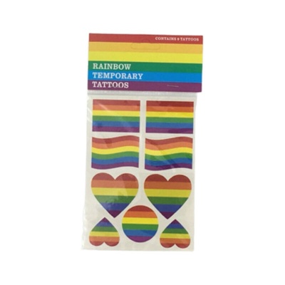 Pride LGBT Flag Temporary Tattoos