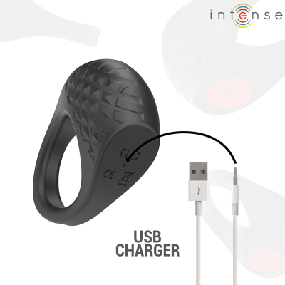 Intense Clover Vibrating Penis Ring 10 Vibrations Black - image 7