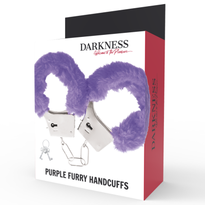 Darkness Purple Lined Metal Handcuffs - image 3