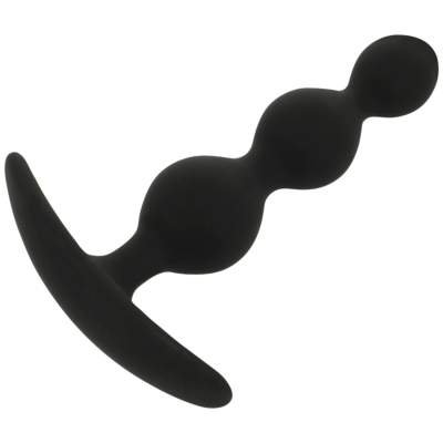 Black&Silver Rupert Anal Beads 10 CM