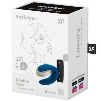 Satisfyer Double Love Luxury Couples Vibrator Blue - image 5