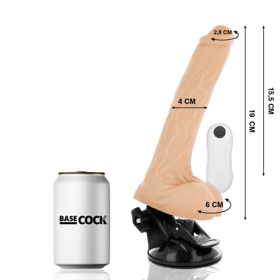 Basecock Realistic Vibrator Flesh 19 cm - image 2