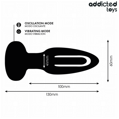 Addicted Toys Anal Plug Vibrating Tongue Remote - image 7